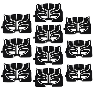 Fiesta de cumpleaños favores reutilizable de fieltro máscaras sentía superheroe máscaras para fiesta niños fieltro negro Pantera máscaras - Product Image 4