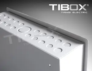 Tibox metalen din- rail montage soort verdeelkast modulaire behuizingen elektrische controle paneel box