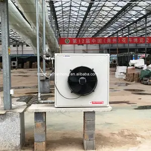 China hot water to air heater with fan