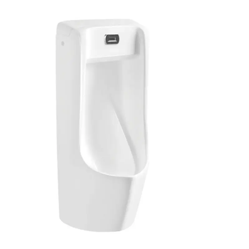 Badezimmer zubehör Auto Sensor Operated Floor Stand Men Urinal für männliche Keramik Weiß/Elfenbein Top Spud 2 Jahre 5 Schicht ISO9001