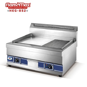 Bếp Nướng Burger Thương Mại Bằng Thép Không Gỉ Bếp Nướng Bánh Burger Bếp Nướng Gas Nửa Phẳng Đĩa Nóng Vỉ Nướng Nửa Lỗ - Product Image 4