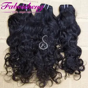 2021top ขายผลิตภัณฑ์ Fabeisheng 3ชิ้น/ล็อต Natural Wave ต่อผม,100% จริงบราซิล Virgin Hair