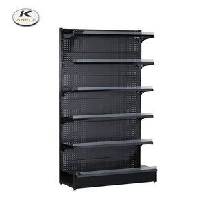 <span class=keywords><strong>Single</strong></span> Sided Flat Back Gondola Kệ Trưng Bày Bán Lẻ Với Giỏ Dây - Product Image 2