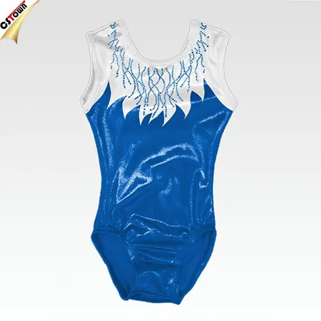 शानदार महिमा क्रिस्टल Bling थोक लड़कियों अनुकूलित Gymanstics Leotards