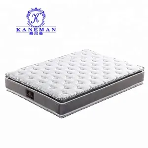 5 star hotel pocket spring 2 sides use double pillow top hotel mattress bed