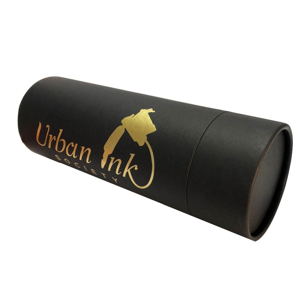 Оптовая продажа, черная дешевая дружественная футболка, бумажная Складная подарочная упаковка-трубка в Китае