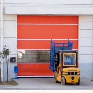 Fabricant de rideaux <span class=keywords><strong>électrique</strong></span>s en tissu PVC à bas <span class=keywords><strong>prix</strong></span>, porte de <span class=keywords><strong>garage</strong></span> à grande vitesse enroulée pour entrepôt et usine alimentaire - Product Image 1