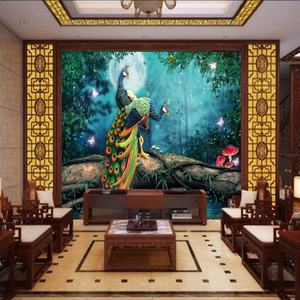 วอลล์เปเปอร์นกยูงป่าที่ยอดเยี่ยมวอลล์เปเปอร์อะนิเมะผ้าหนังนิ่มเซ็กซี่วอลล์เปเปอร์ผนัง<span class=keywords><strong>3d</strong></span> - Product Image 4