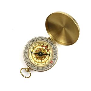 Boussole Portable escalade, boussole de tendance, Style classique, boussole de poche, pour Camping et survie, en <span class=keywords><strong>or</strong></span> - Product Image 1