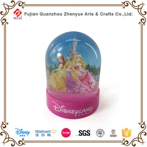 Disney aprobado fábricas disney fabricante china, resina disney bola de nieve bola de agua, Disney adornos de navidad