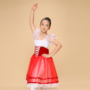 Fille rouge longue <span class=keywords><strong>ballet</strong></span> tutu, enfants scène performance danse jupe enfants tutu de <span class=keywords><strong>ballet</strong></span> giselle dancewear - Product Image 3