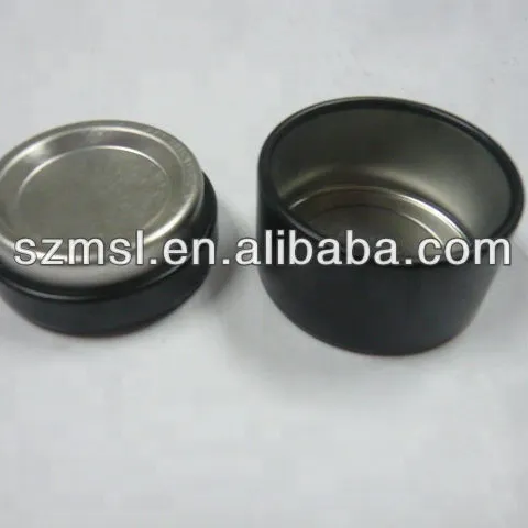 Impresión personalizada vela lata de forma redonda de metal caja de la lata