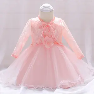 2018 вечернее платье для маленьких девочек, детские платья, дизайнерское кружевное платье для девочек с длинным рукавом