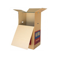 Robuste Große Umzugskarton für Garderobe und Kleiderschrank, Kundenspezifischer Karton aus Wellpappe, Verpackungsschachtel mit Druck, Papierbox OEM
