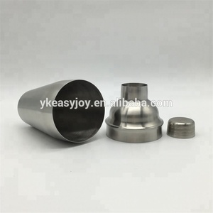 Premiums 18oz 550ml Vintage Silver Color Stainless Steel Bar Cocktail <strong>Martini</strong> Rum <strong>Vodka</strong> Brushed Matte Shaker With OEM Logo - Product Image 4