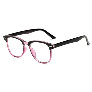 Vintage Half Frame Square Nail Optical Frames Glasses For Women Men