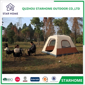Fonte di fabbrica 5-8 persona Glamping famiglia di alta qualità tende da campeggio con doppio Laywer a buon mercato grande tenda all'aperto - Product Image 5