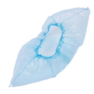 50쌍 신발 커버 일회용 두꺼운 CPE 방수 방진 PE 플라스틱 부츠 신발 커버 - Product Image 3