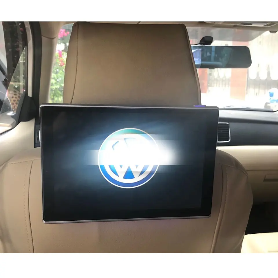 4K Android Hintere Kopfstütze DVD-Monitor im Auto für Volkswagen CC Multivan Caravelle Sharan Touran Magotan T-ROC Golf Video Display