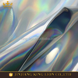 Iridiscente brillante cuero de la pu de cuero tejido para el calzado - Product Image 1