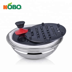 <span class=keywords><strong>Set</strong></span> di <span class=keywords><strong>Pentole</strong></span> in <span class=keywords><strong>Acciaio</strong></span> Inox da 16 Pezzi con Fondo Super Capsulato, Nuovo Design per Cottura a <span class=keywords><strong>Induzione</strong></span> - Product Image 6