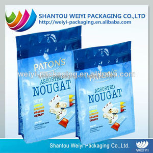 Logo personnalisé Imprimé Sac En Plastique Pour Bonbon Sucette Sucrerie Wrapper Emballage Quad Scellé ziploc alimentaire sacs - Product Image 2