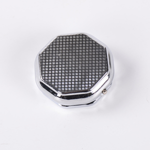 Caja de pastillas de hierro inoxidable Octágono, caja portátil de diamantes de imitación, medicina decorativa de Metal - Product Image 4