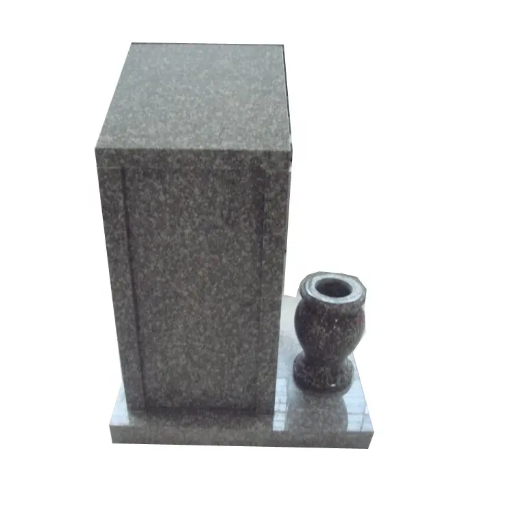 Cemetery Cremation Granite Vase for Columbarium Tombstones Graves
