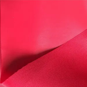 Factory Wholesale Of 420D Red PVC Coated Oxford Waterproof Outdoor Tent Luggage Fabric