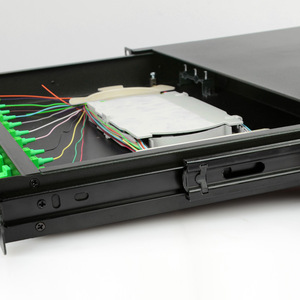 פלדה מגולגל קר מגירה שחור סוג 12 יציאה 19 'idu df מתלה הר מתלים & מארז, סיבים אופטי תיקון לוח - Product Image 4