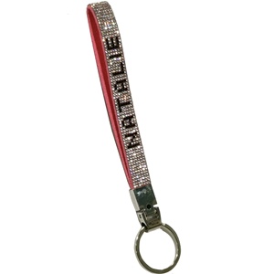 Llavero de Metal Colorido de Moda <span class=keywords><strong>con</strong></span> Pedrería, Llavero de Muñeca <span class=keywords><strong>con</strong></span> Logotipo Personalizado - Product Image 2