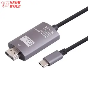 4K @ 60 hz USB C a HDMI Cavo Thunderbolt 3 Supporto HDCP Compatibile Tipo C Cavo di HDMI per MacBook pro 2018/2017, iPad Pro