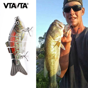 Leurre rigide wobbler coulant composé de 6 sections articulées, appât artificiel de type poisson nageur idéal pour la pêche au bar, Crankbait, 20g, 1 unité - Product Image 6