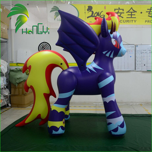 Huanhong — <span class=keywords><strong>cheval</strong></span> <span class=keywords><strong>gonflable</strong></span> personnalisé avec imprimés de dessins animés, <span class=keywords><strong>cheval</strong></span> volant de la mascotte, de meilleure qualité - Product Image 3
