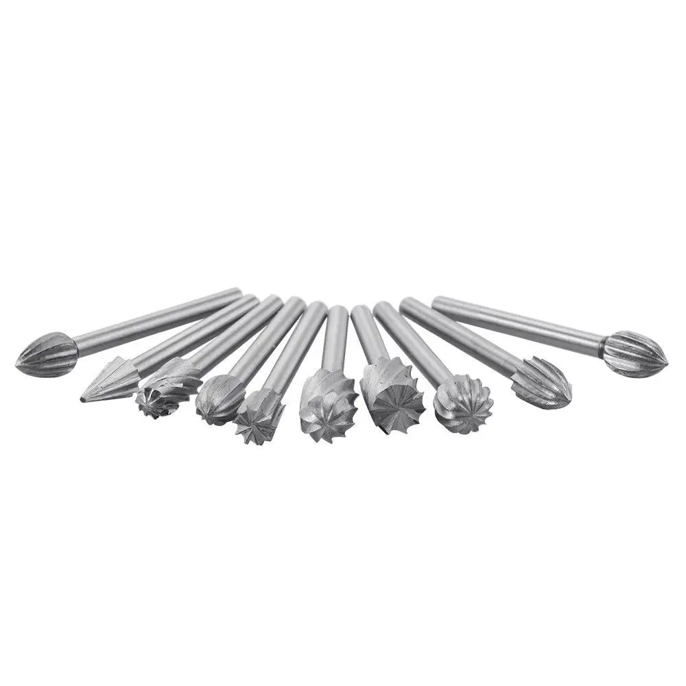 مجموعة ملف دوار 20 ، 3 Shank HSS CNC ، قاطع طحن لملف الحفر والأعمال الخشبية ، ملحقات طحن كهربائية