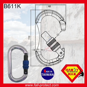 Super Light Robust Easy O Type Rock Climbing Aluminum Carabiner - Product Image 5