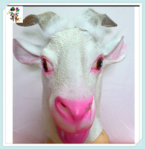 HPC-3513หน้ากากยางสัตว์หัวแพะเครื่องแต่งกายปาร์ตี้ฮาโลวีน - Product Image 2