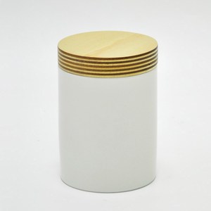 Pot de bouteille alimentaire hermétique de cuisine blanche avec couvercle en liège - Product Image 5