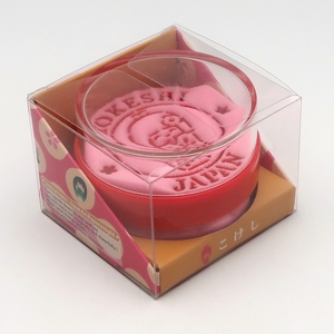 Pisapapeles de arena rosa de 2,5 pulgadas con volteo redondo para ver el patrón de arena de la muñeca japonesa Kokeshi - Product Image 3