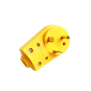 Adaptador RV macho de 30 <span class=keywords><strong>AMP</strong></span>, enchufe de receptáculo, adaptador de enchufe eléctrico con mango (macho de 30 amperios), envío directo en EE. UU. - Product Image 3