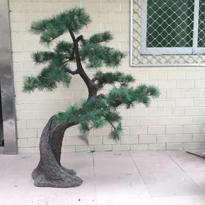 Çin'de yapılan sıcak satış gerçekçi japon yapay çam Bonsai ağacı satılık