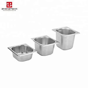 Zhongte Thép Không Gỉ Gastrom <span class=keywords><strong>GN</strong></span> Pan Buffet Khay Cho Dịch Vụ Thực Phẩm Thiết Bị - Product Image 3
