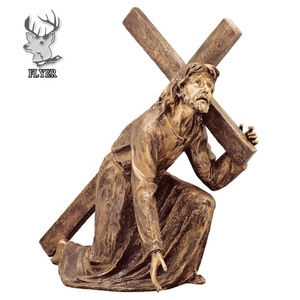 Figura religiosa occidental, estatua de tamaño real, escultura de bronce, Jesús, el <span class=keywords><strong>Buen</strong></span> <span class=keywords><strong>Pastor</strong></span> - Product Image 6