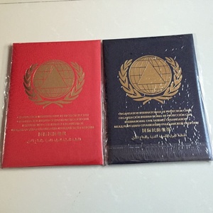 Factory Custom Logo A4 Getreide Leder Abschluss Diplom Cover Zertifikat Inhaber Ordner für 2 Grad - Product Image 6