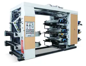 Flexography Printing Machine YT-61200 Plastic Film 6 Colors Flexography Printing Machine