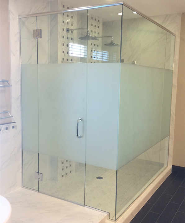 Frameless Tempered Half Glass Door Shower Room Cubicles Enclosure Sri