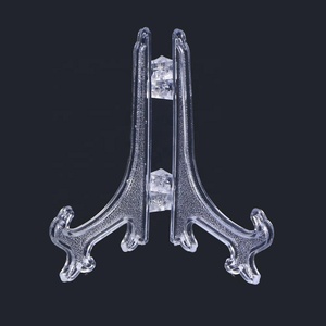 3 Inch Foldable Plastic Clear/Black Plastic Display <strong>Stand</strong> <strong>Easel</strong> for Photo Frame/Phone Case Holder - Product Image 3