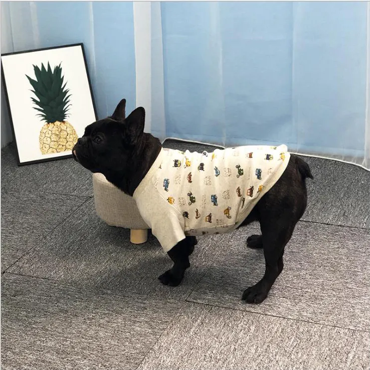 犬の新着ペットプリントTシャツ夏の犬の服