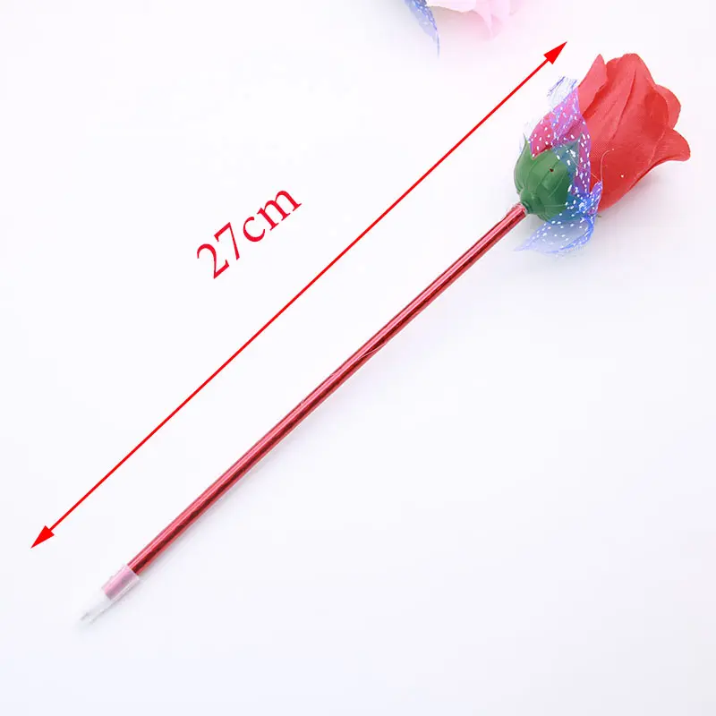 new Artificial Flower Rose Ball Point Pen, Valentine Gift Rose Ball Point Pen
