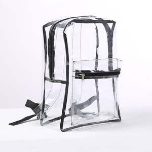 Custom Cheap Fashion <strong>Women</strong> Black Clear Jelly Backpack <strong>Back</strong> <strong>Pack</strong> Transparent PVC Backpack for School - Product Image 1